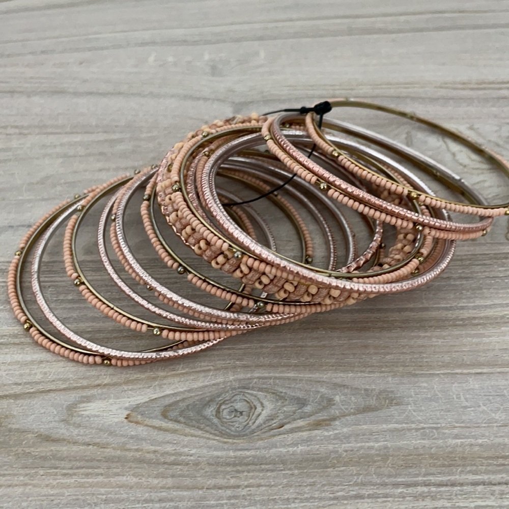 New pink and gold bangles
